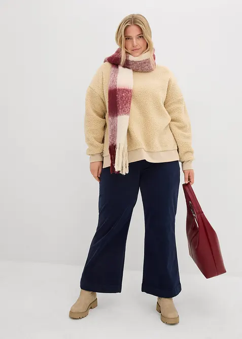 Pull en maille sherpa, bonprix