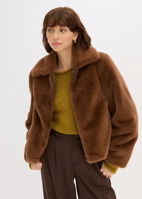 Veste en peluche, bonprix