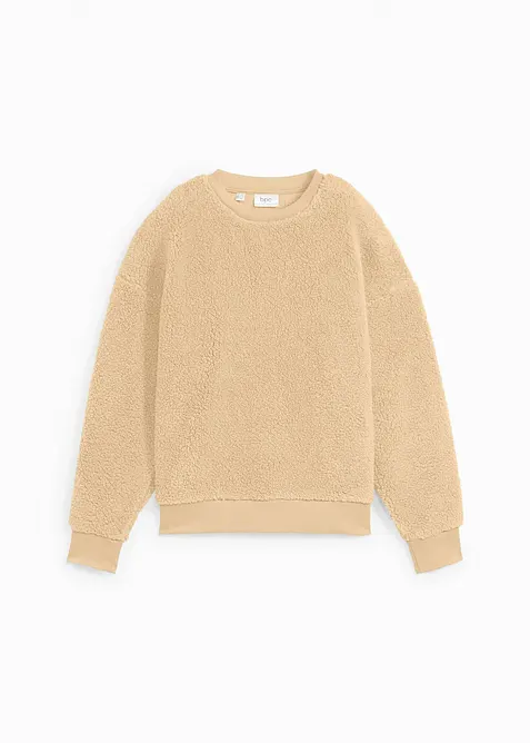 Pull en maille sherpa, bonprix