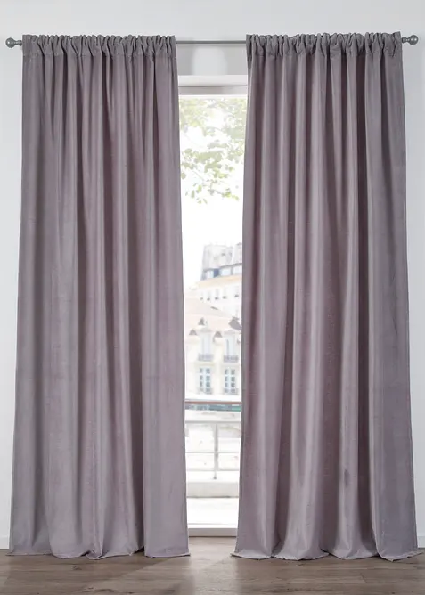 Rideau en velours de coton (1 pce), bonprix