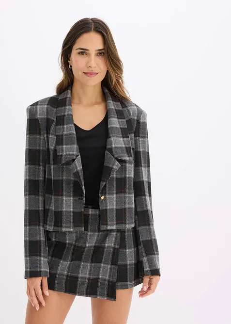 Blazer court avec bouton décoratif, bonprix