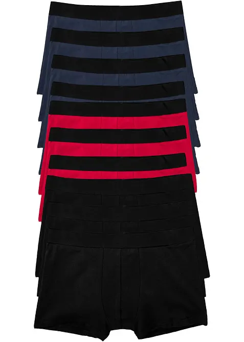 Lot de 10 boxers coton, bonprix