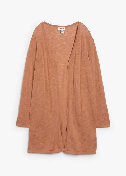 Gilet long en maille, ouvert, bonprix