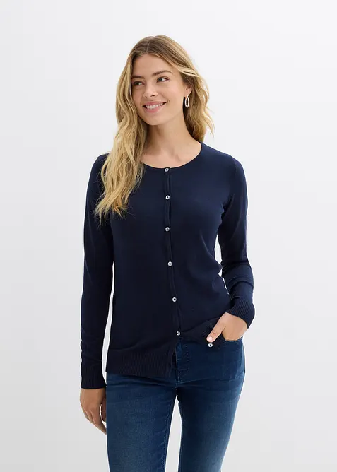 Gilet ajusté en fine maille, bonprix