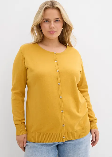 Gilet ajusté en fine maille, bonprix