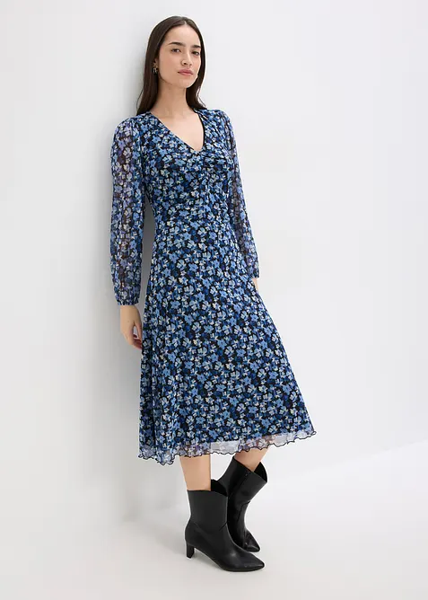 Robe midi en mesh, bonprix