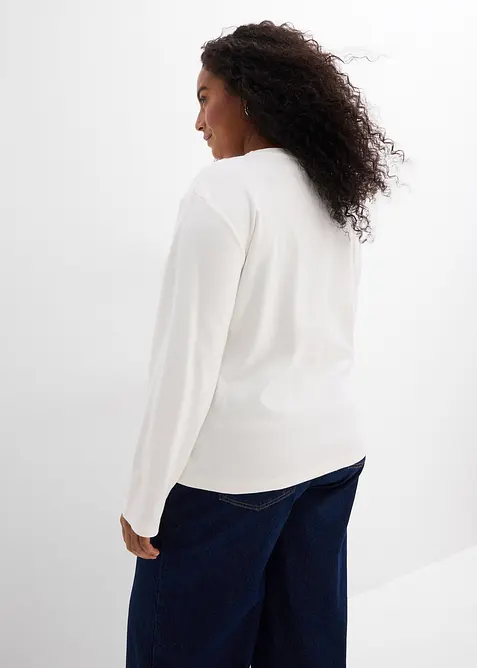 T-shirt manches longues 100% coton, bonprix