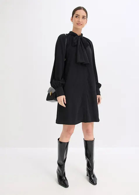 Robe-chemise à col lavallière, bonprix