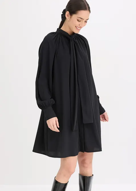 Robe-chemise à col lavallière, bonprix