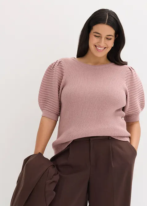 Pull à manches ballon, bonprix