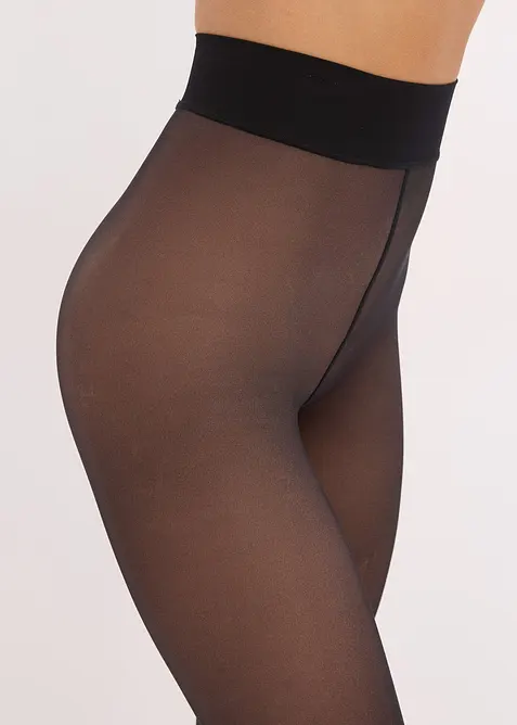 Collant thermique, effet transparent, bonprix