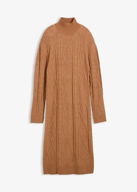 Robe en maille à motif torsadé, bonprix