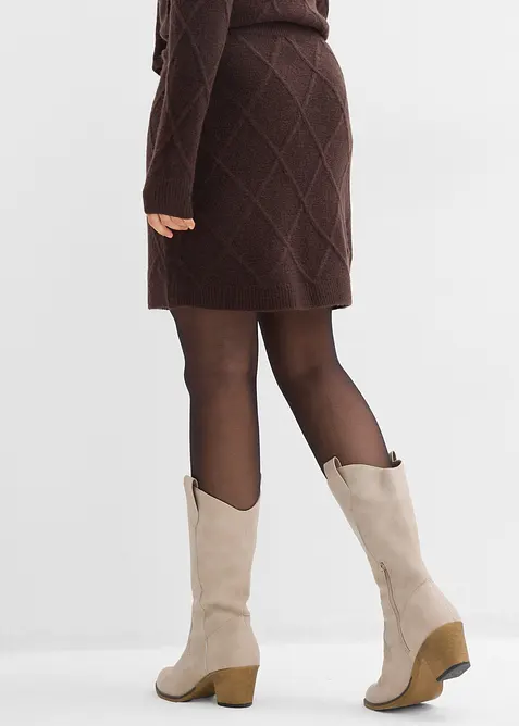 Jupe en maille torsadée, bonprix