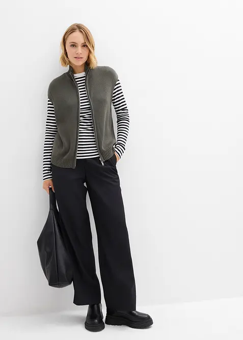 Gilet sans manches en maille, bonprix