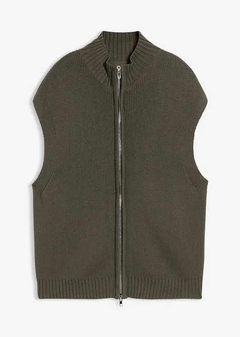 Gilet sans manches en maille, bonprix