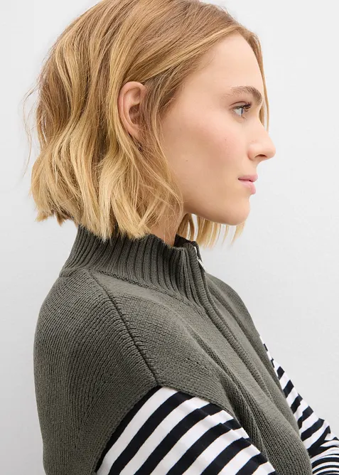 Gilet sans manches en maille, bonprix