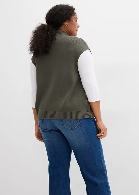 Gilet sans manches en maille, bonprix