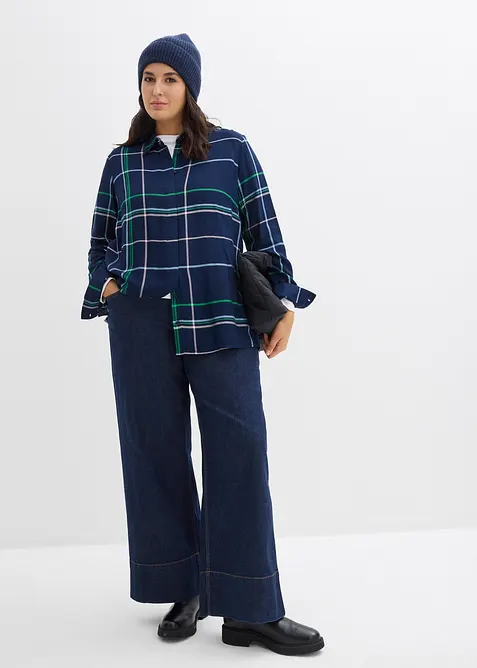 Chemisier long en viscose fluide, bonprix