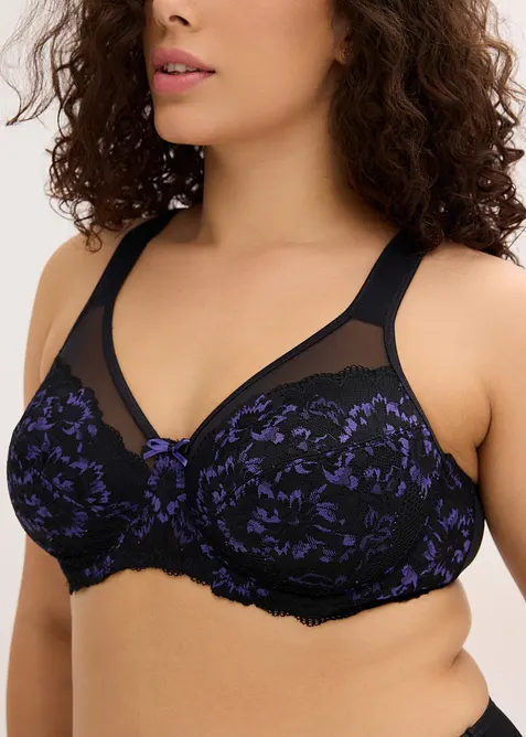 Soutien-gorge minimiseur à bretelles rembourrées et dentelle délicate, bonprix
