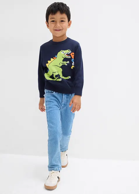 Pull en fine maille 100% coton, bonprix