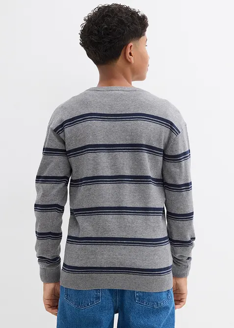 Pull en fine maille 100% coton, bonprix