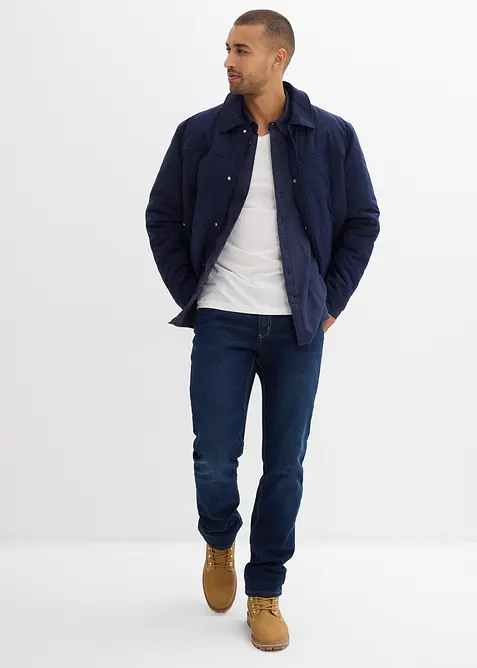 Chemise en flanelle 100% coton avec pattes aux épaules, bonprix