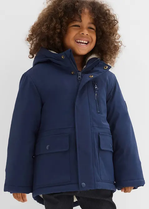 Parka d’hiver déperlante avec doublure en sherpa, bonprix