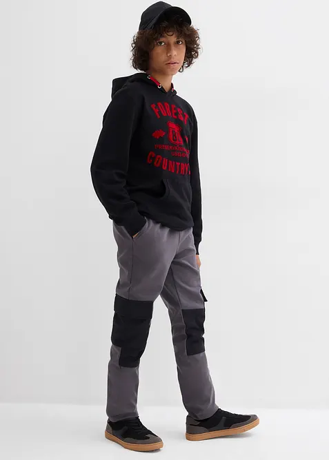 Pantalon cargo en softshell, largeur réglable, bonprix