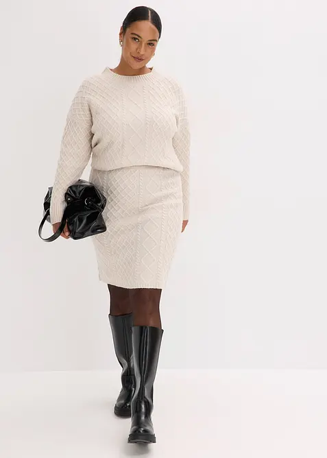 Jupe en maille, bonprix