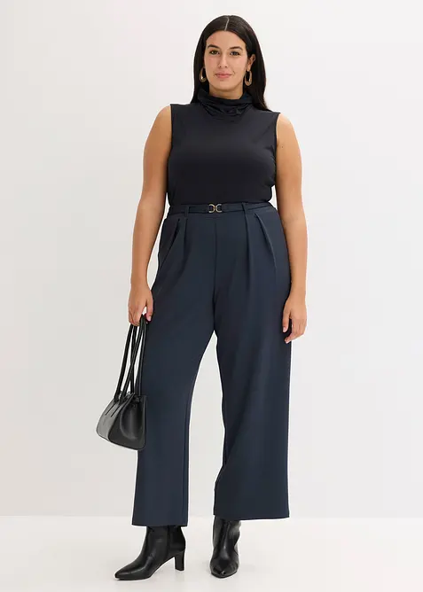 Pantalon en jersey à taille élastiquée, bonprix