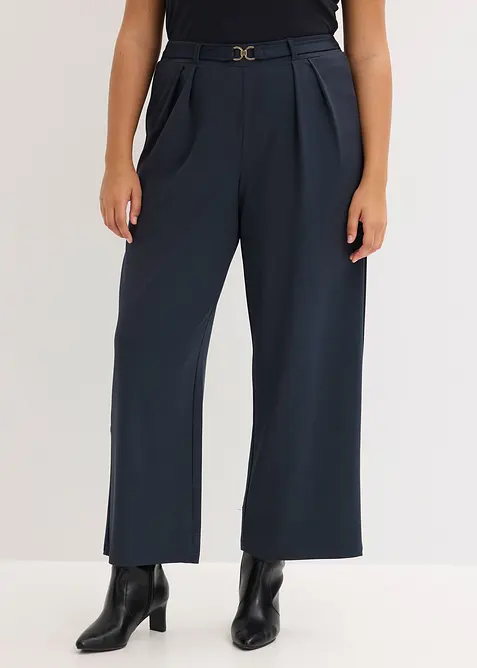 Pantalon en jersey à taille élastiquée, bonprix