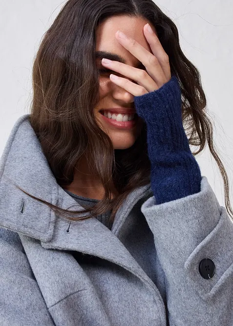 Mitaines en laine d&rsquo;alpaga m&eacute;lang&eacute;e, bonprix