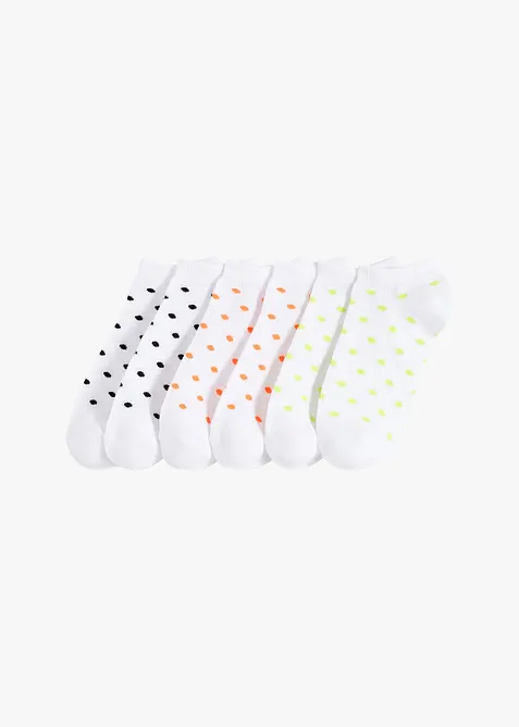 Lot de 6 paires de chaussettes courtes en coton, bonprix