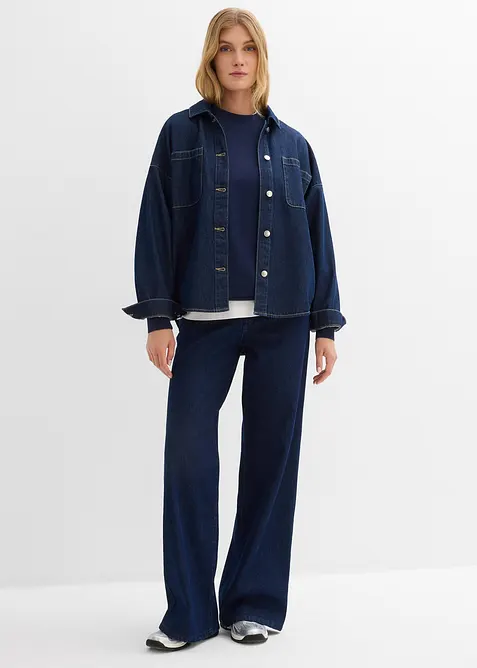 Sweat oversize 100% coton, bonprix