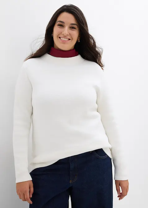 Pull à col montant, bonprix