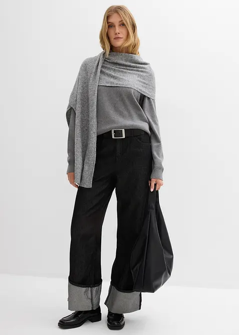 Pull col roulé 100% coton, bonprix