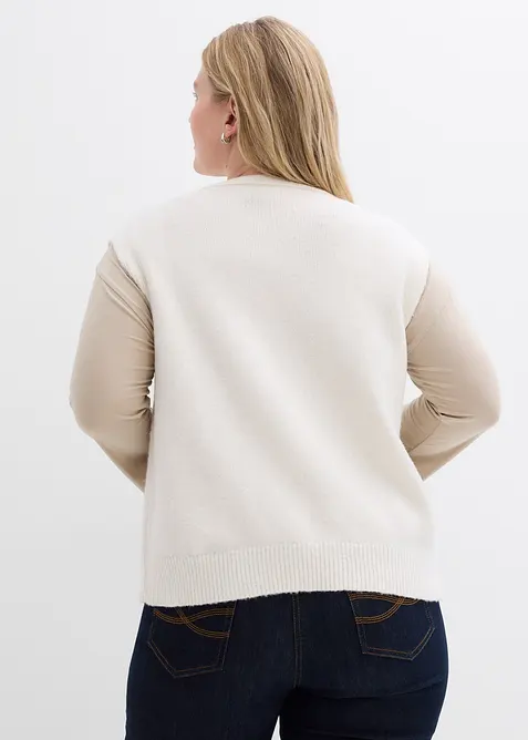 Gilet sans manches en maille, bonprix