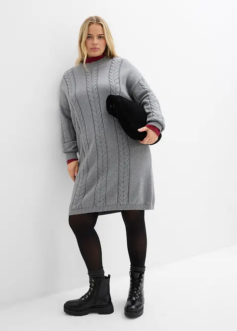 Robe en maille 100% coton, bonprix