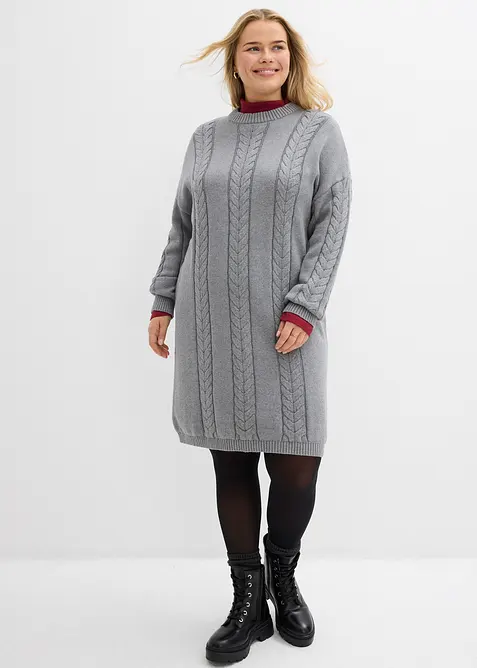 Robe en maille 100% coton, bonprix