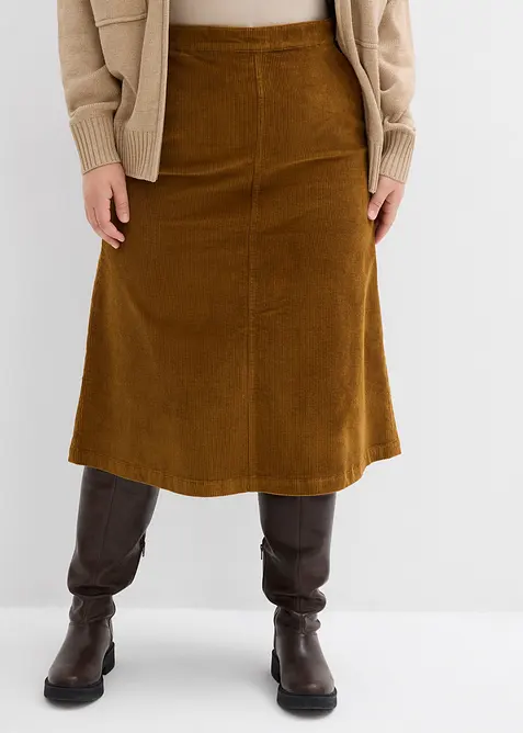 Jupe en velours côtelé, bonprix