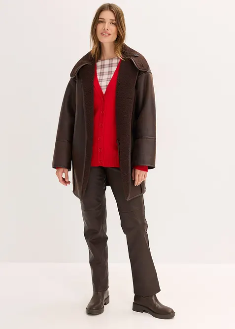 Gilet long en maille douce, bonprix