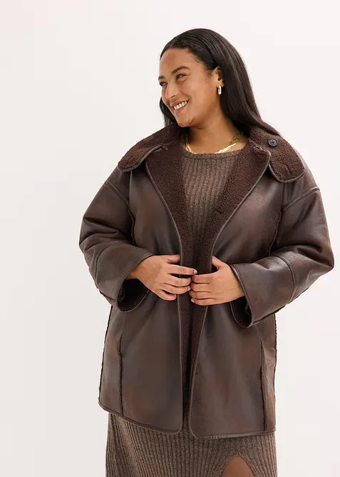 Veste en sherpa, bonprix