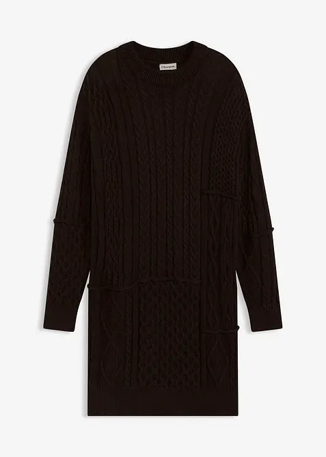 Robe en maille torsadée, bonprix