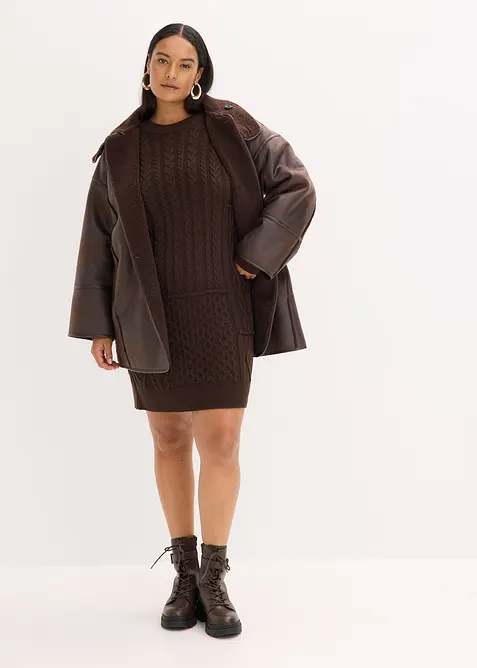 Robe en maille torsadée, bonprix