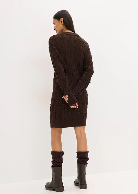 Robe en maille torsadée, bonprix