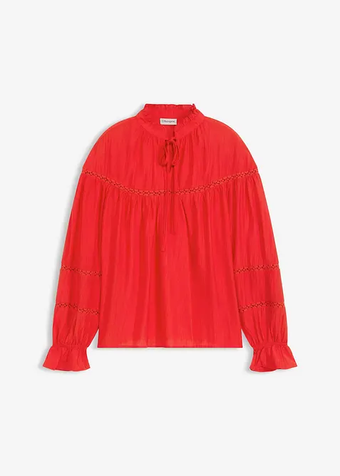 Blouse l&eacute;g&egrave;re en viscose m&eacute;lang&eacute;e, bonprix