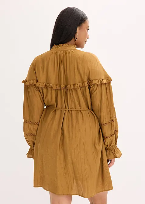 Robe courte en fine viscose mélangée, bonprix