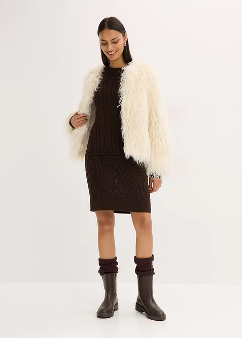 Robe en maille torsadée, bonprix