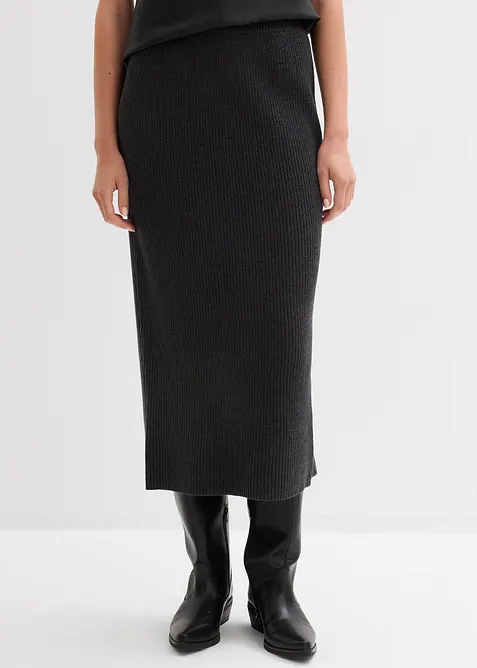 Jupe en maille 100% coton, bonprix