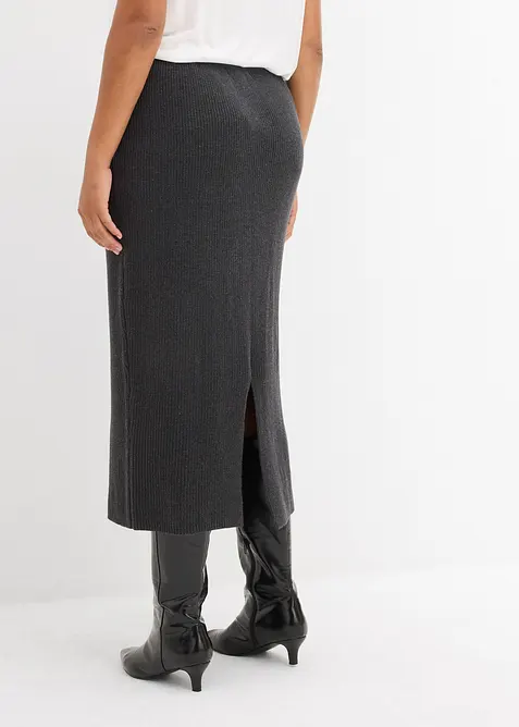 Jupe en maille 100% coton, bonprix